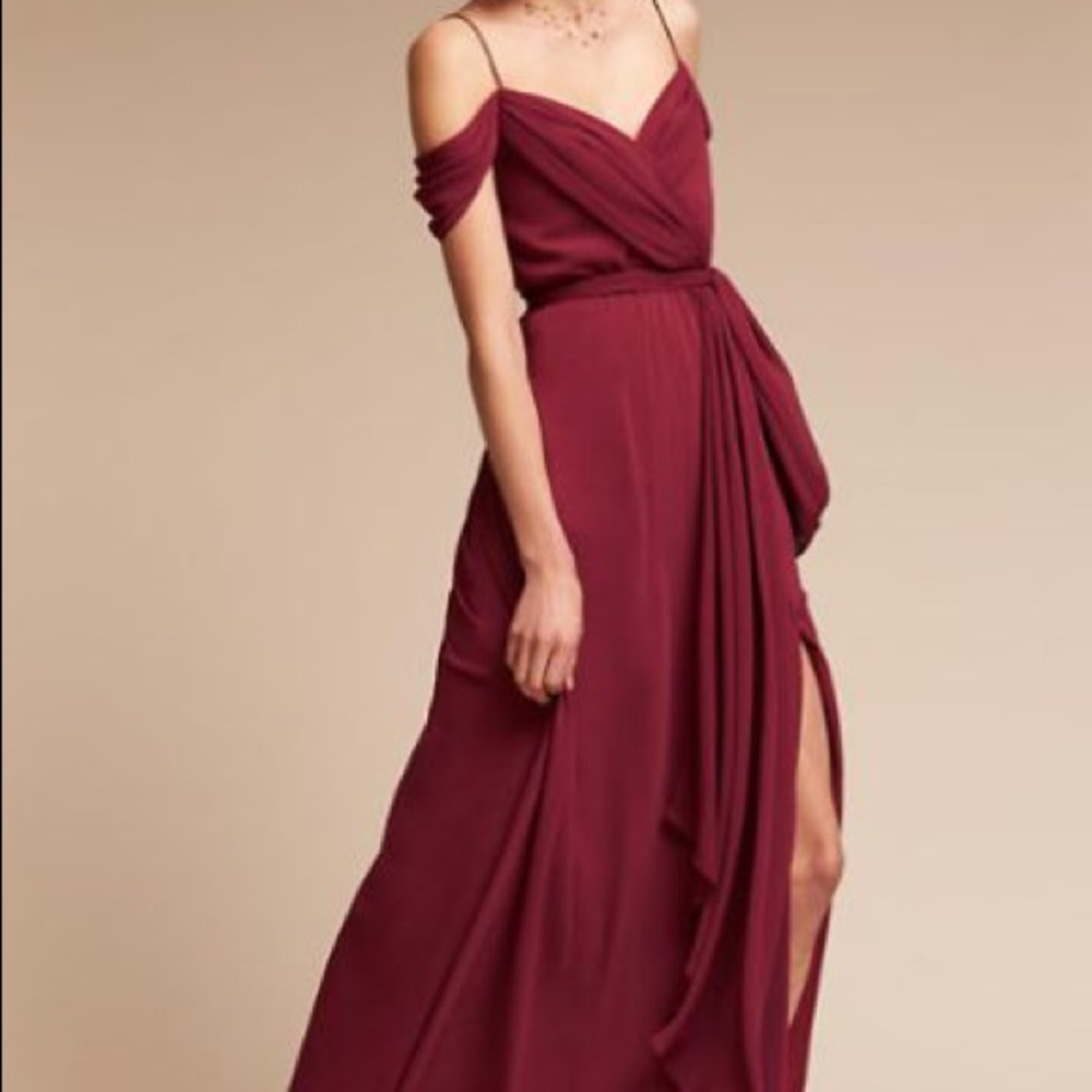Maroon long dress